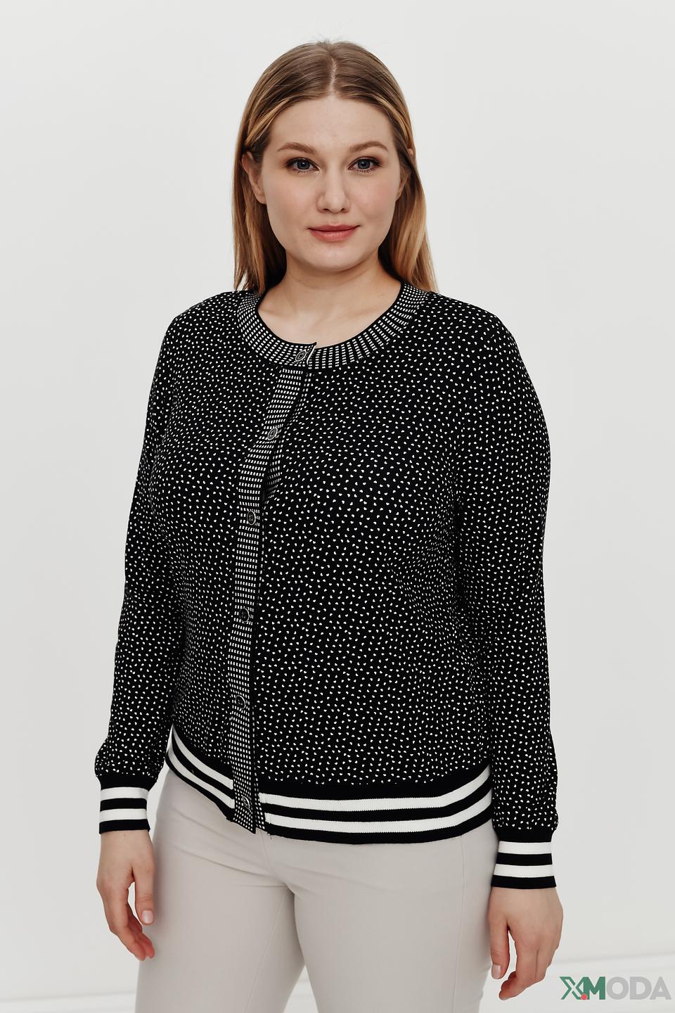 Жакет Eugen Klein в горошек чёрный