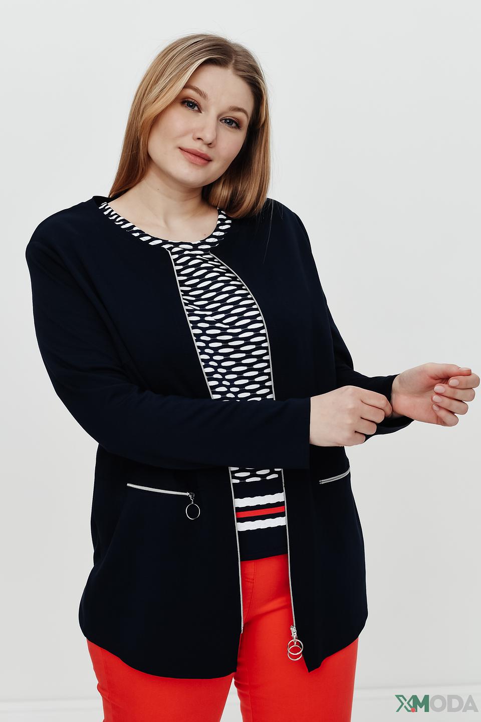 Жакет Frank Walder с молнией черный