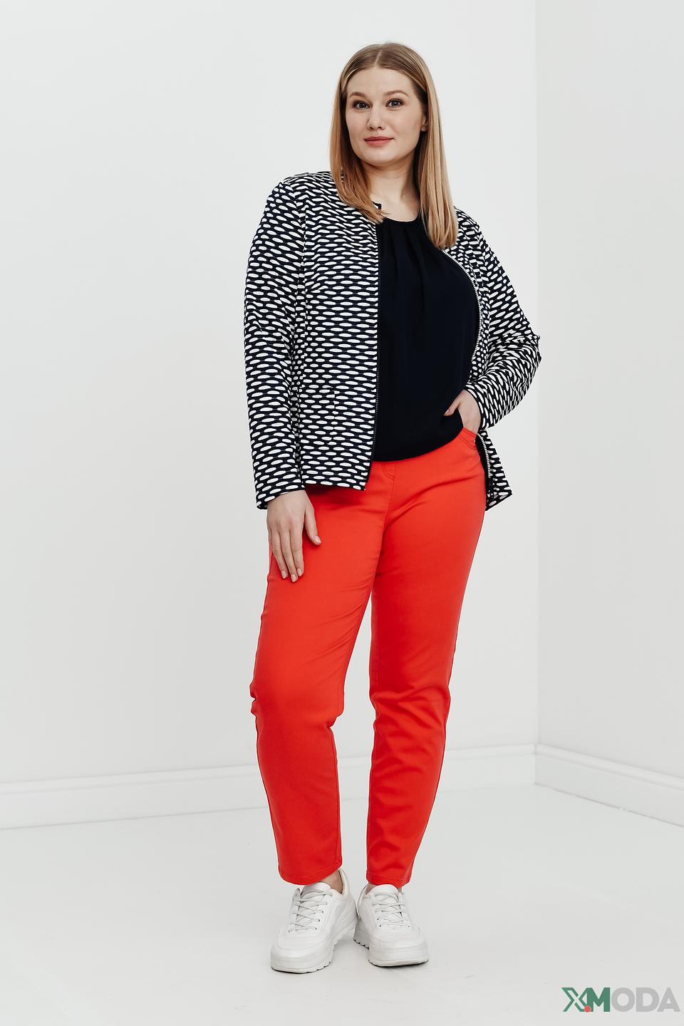 Жакет Frank Walder в чёрно-белую полоску