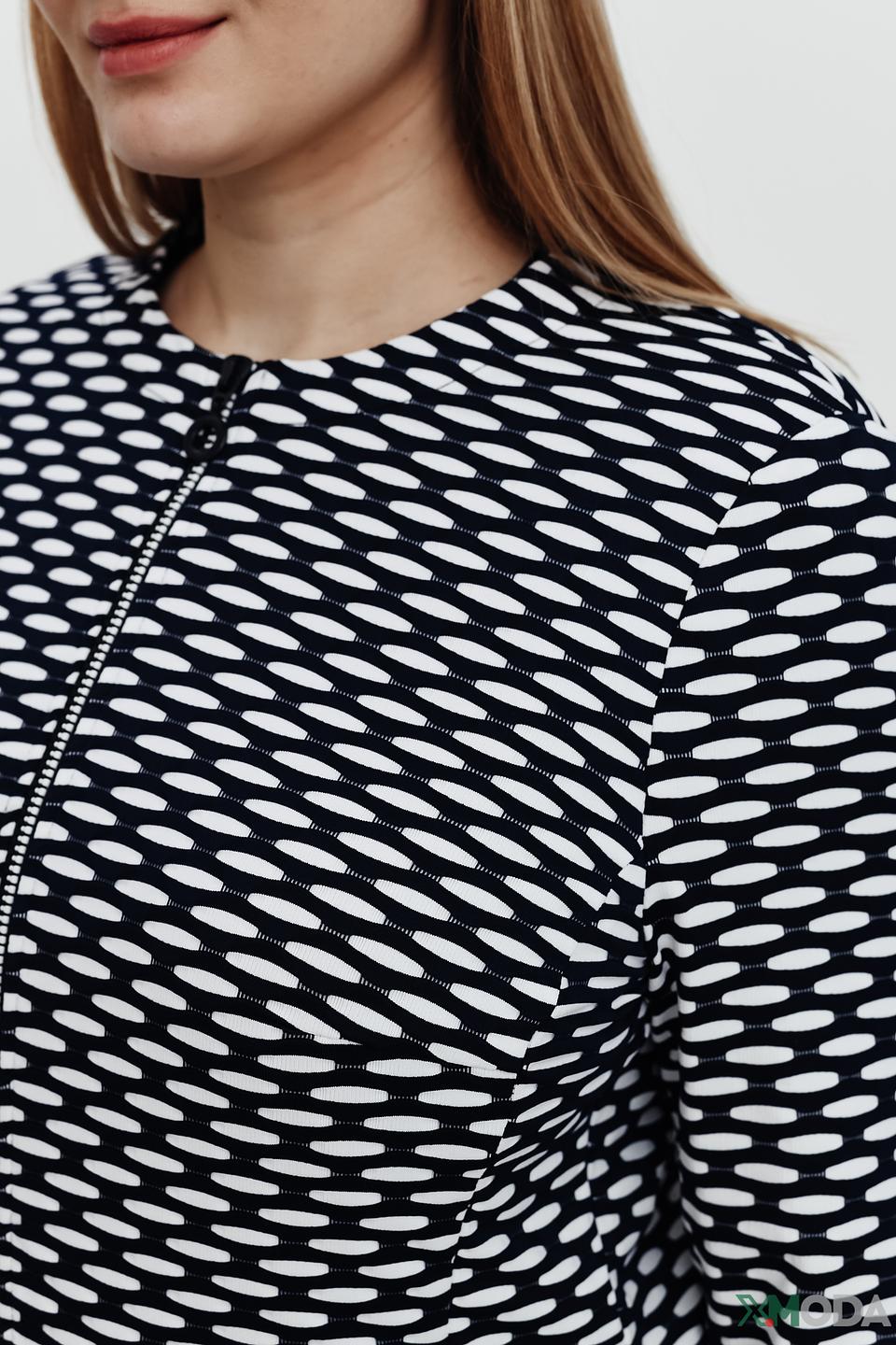 Жакет Frank Walder в чёрно-белую полоску