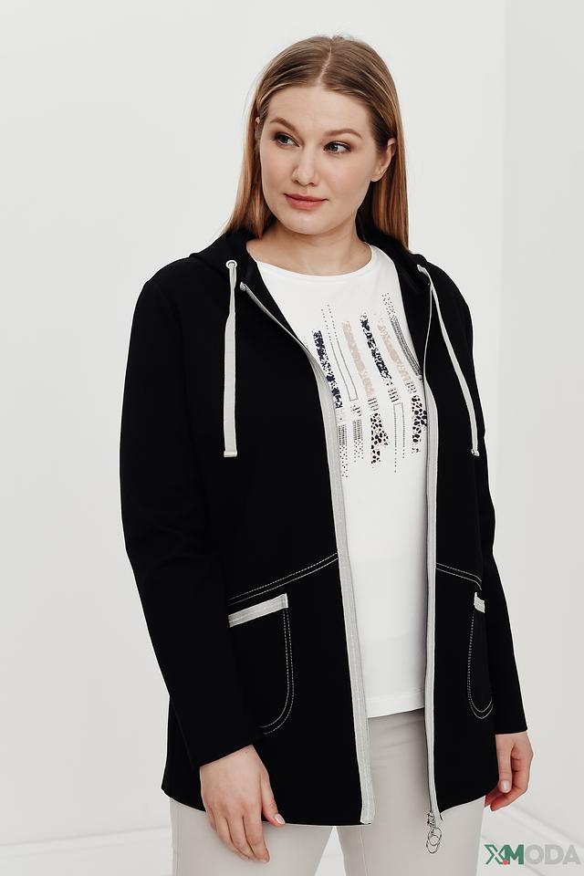 Жакет Frank Walder с капюшоном чёрный