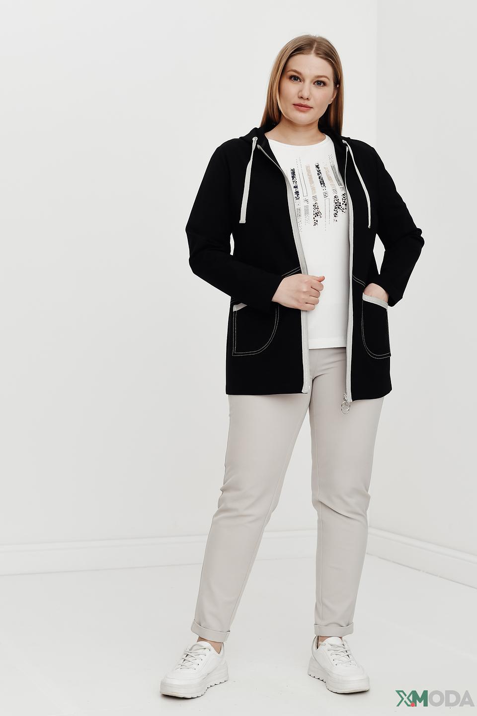 Жакет Frank Walder с капюшоном чёрный