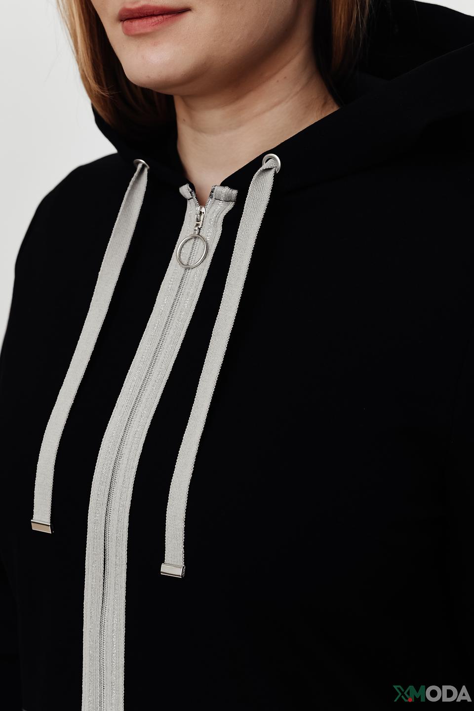 Жакет Frank Walder с капюшоном чёрный