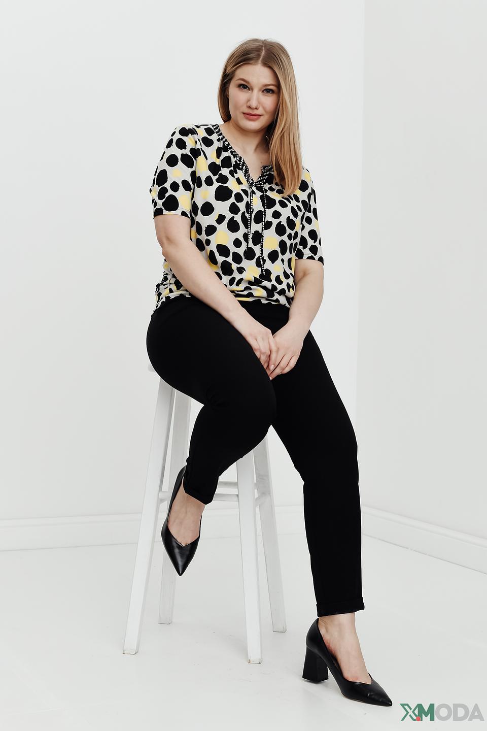 Блуза Frank Walder в горошек