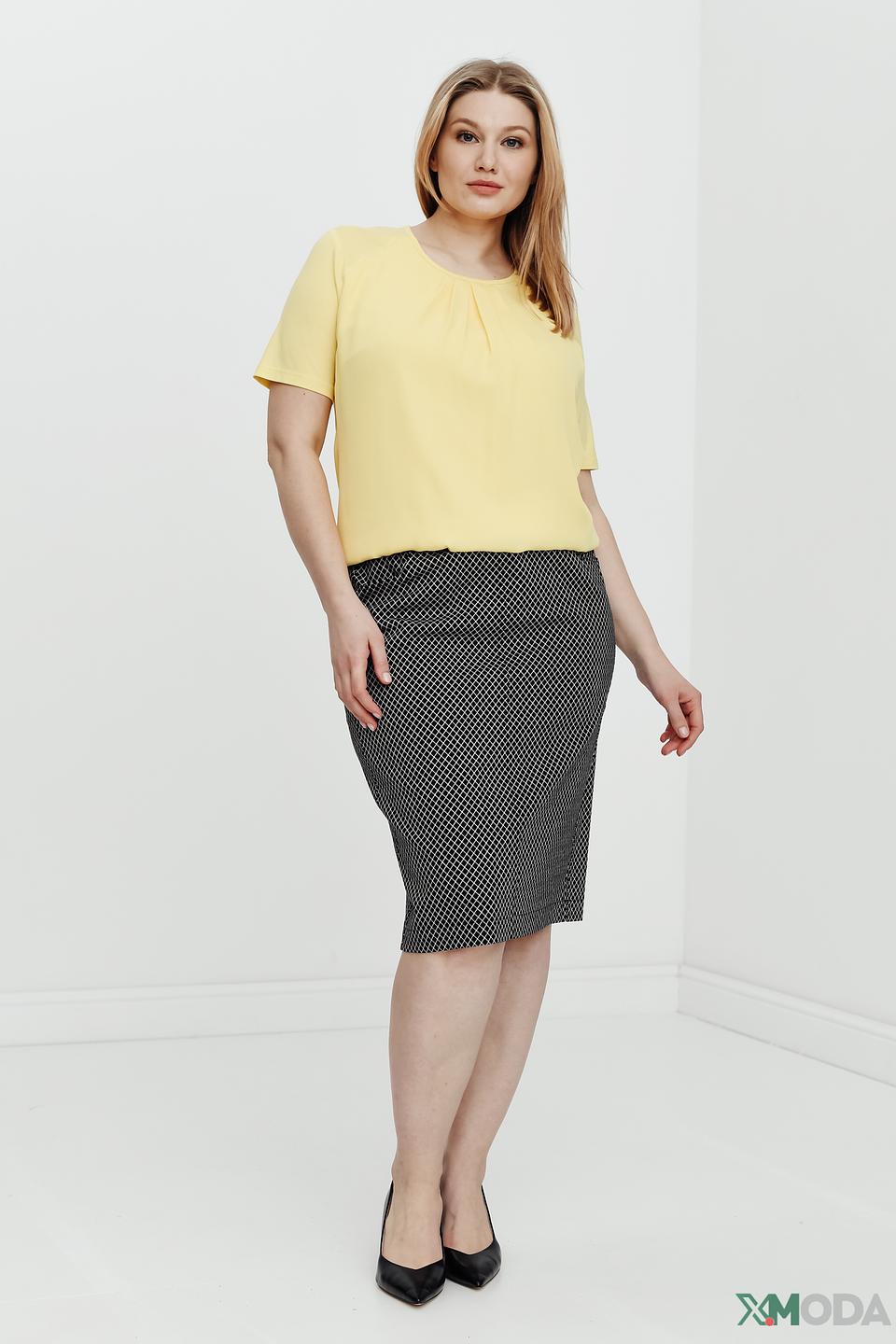 Блуза Frank Walder женская жёлтая