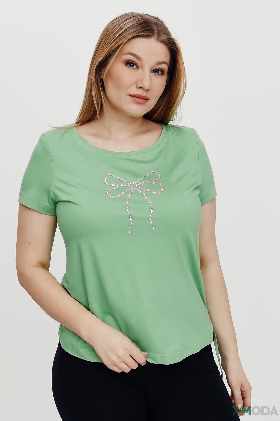 Футболка Eugen Klein с бантом лайм