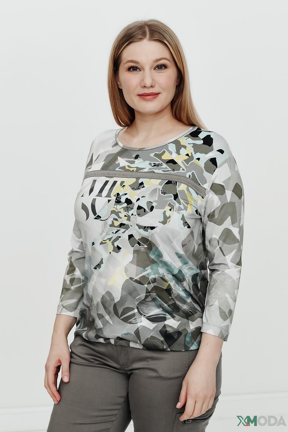 Блуза Rabe collection с принтом камуфляж