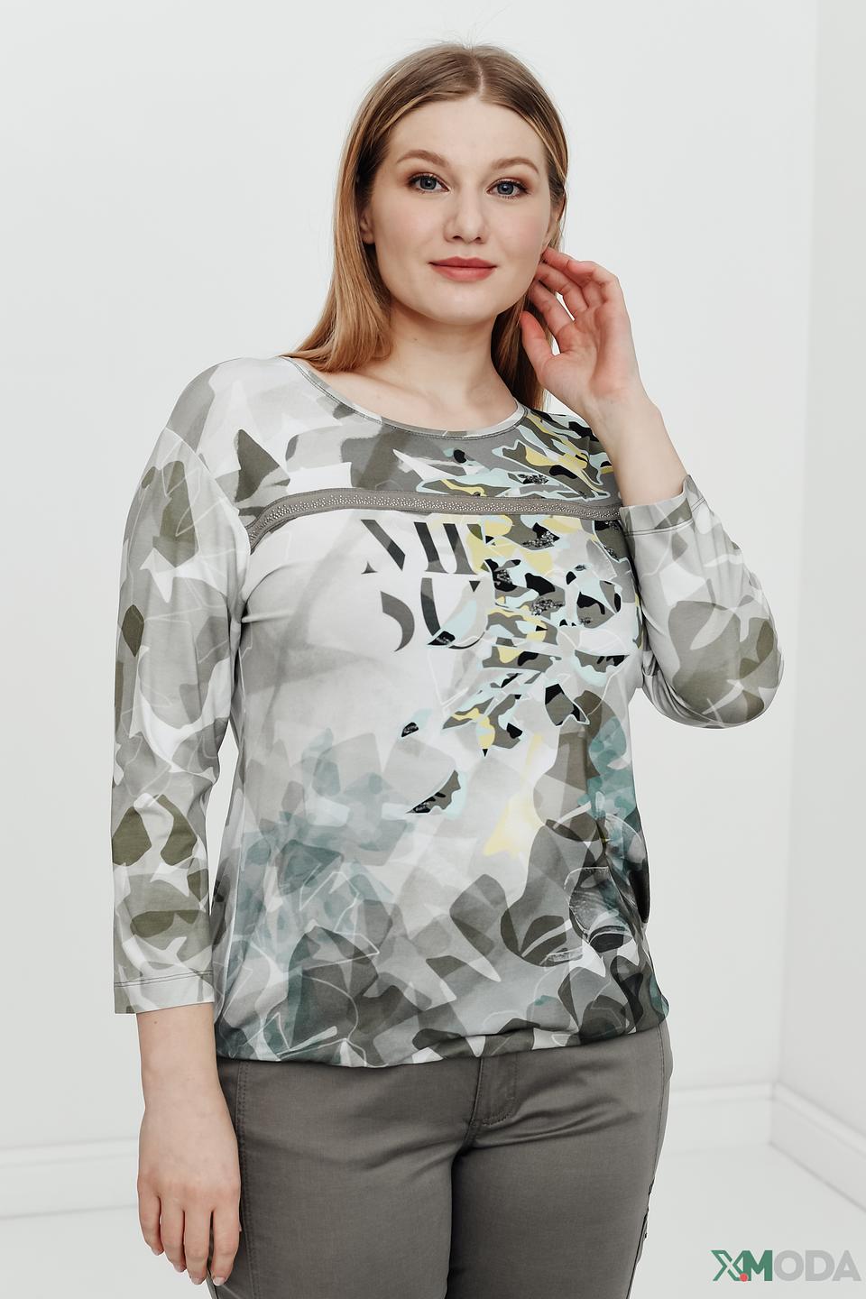 Блуза Rabe collection с принтом камуфляж