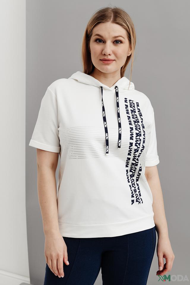 Джемпер Thomas Rabe с капюшоном белый