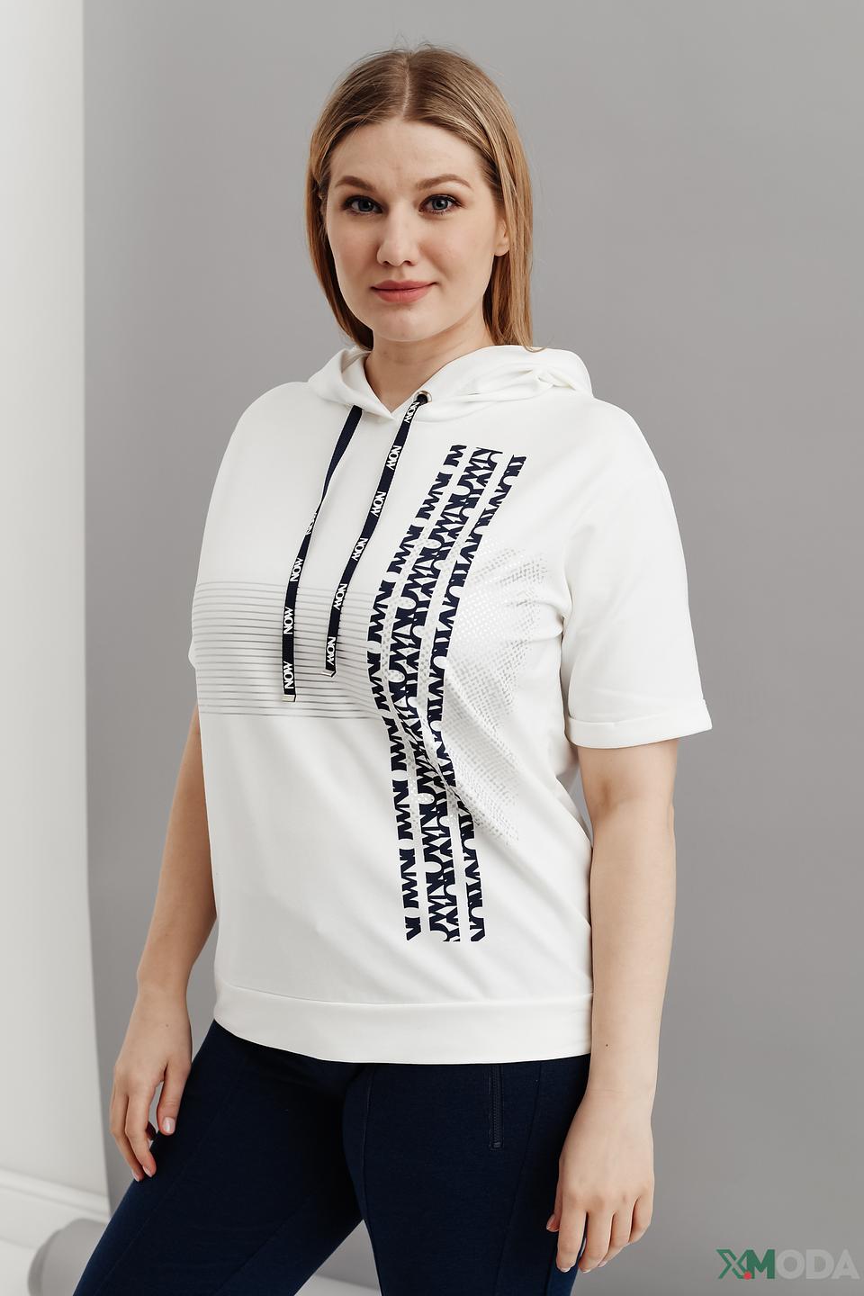 Джемпер Thomas Rabe с капюшоном белый