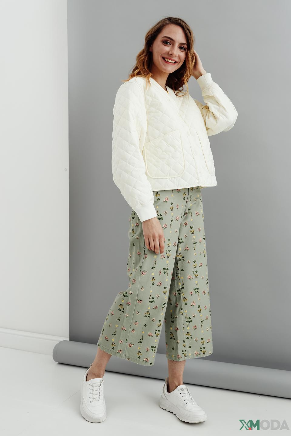 Куртка Rich and Royal стеганая кремовая