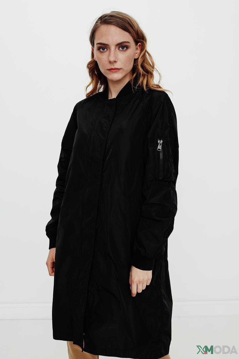 Куртка Beaumont чёрная удлинённая