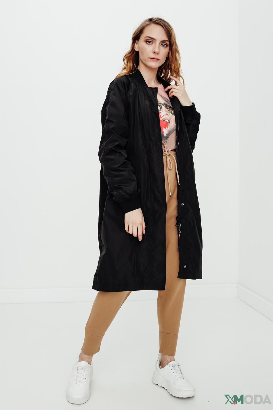 Куртка Beaumont чёрная удлинённая