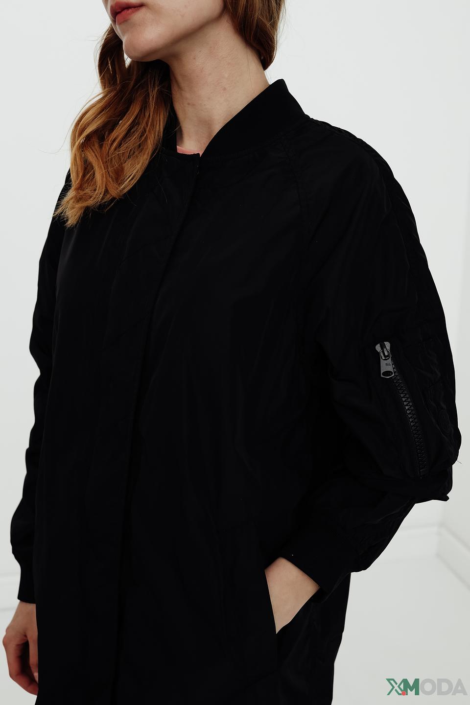 Куртка Beaumont чёрная удлинённая