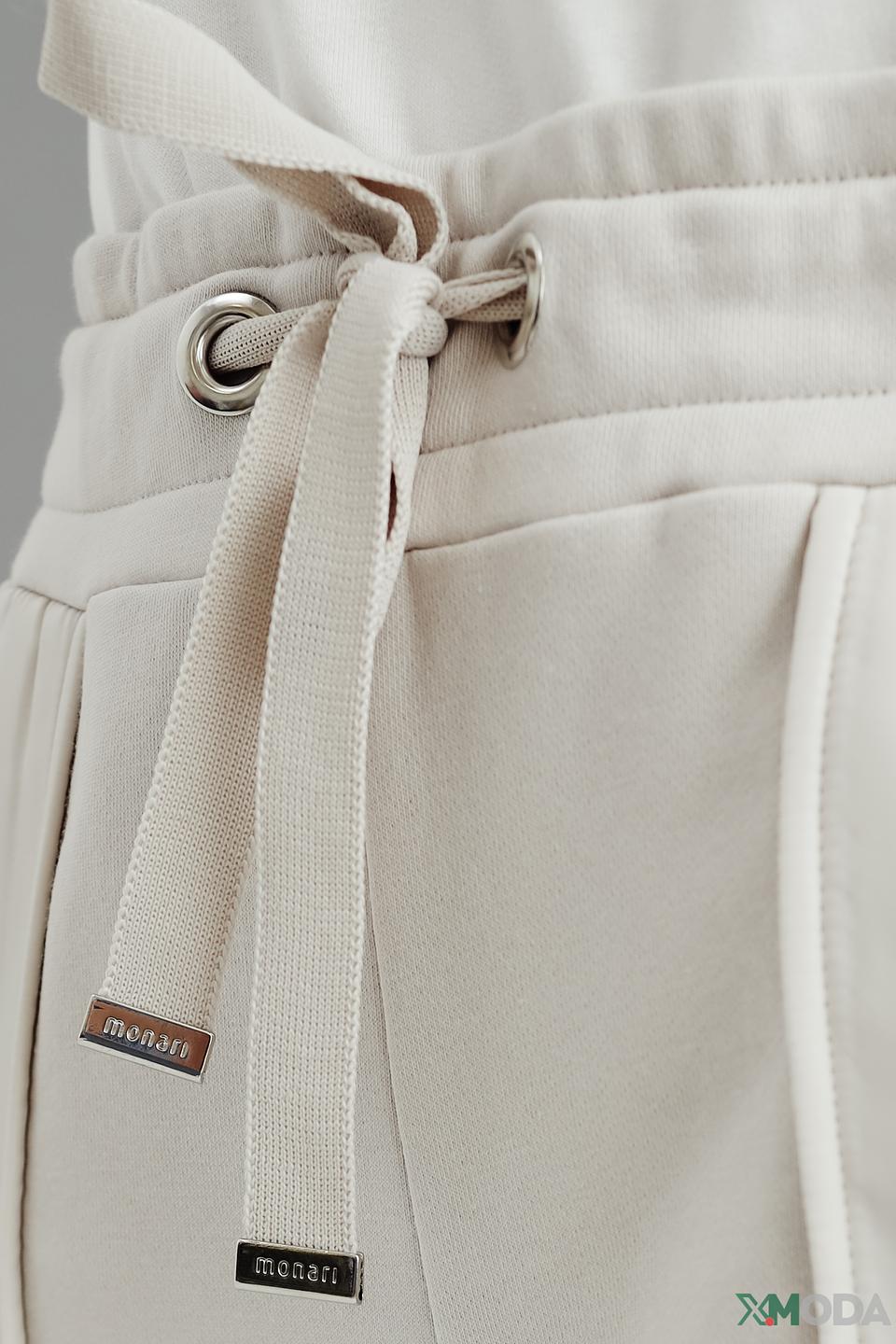 Брюки Monari бежевые с манжетами