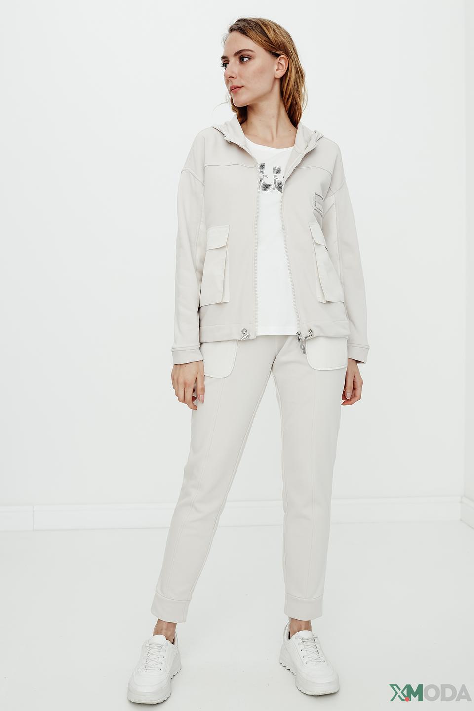 Толстовка Monari бежевая с карманами