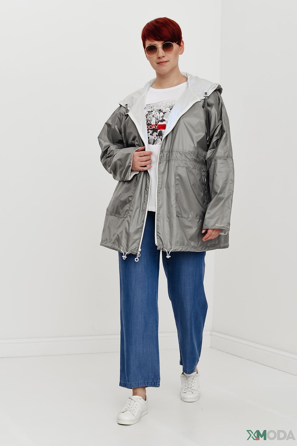 Куртка Baronia серая с капюшоном