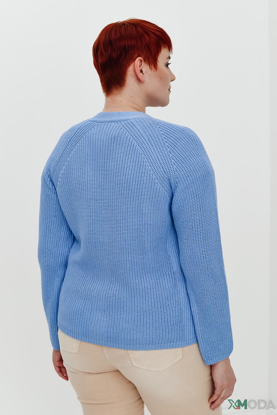 Кардиган Rabe collection голубой с узором