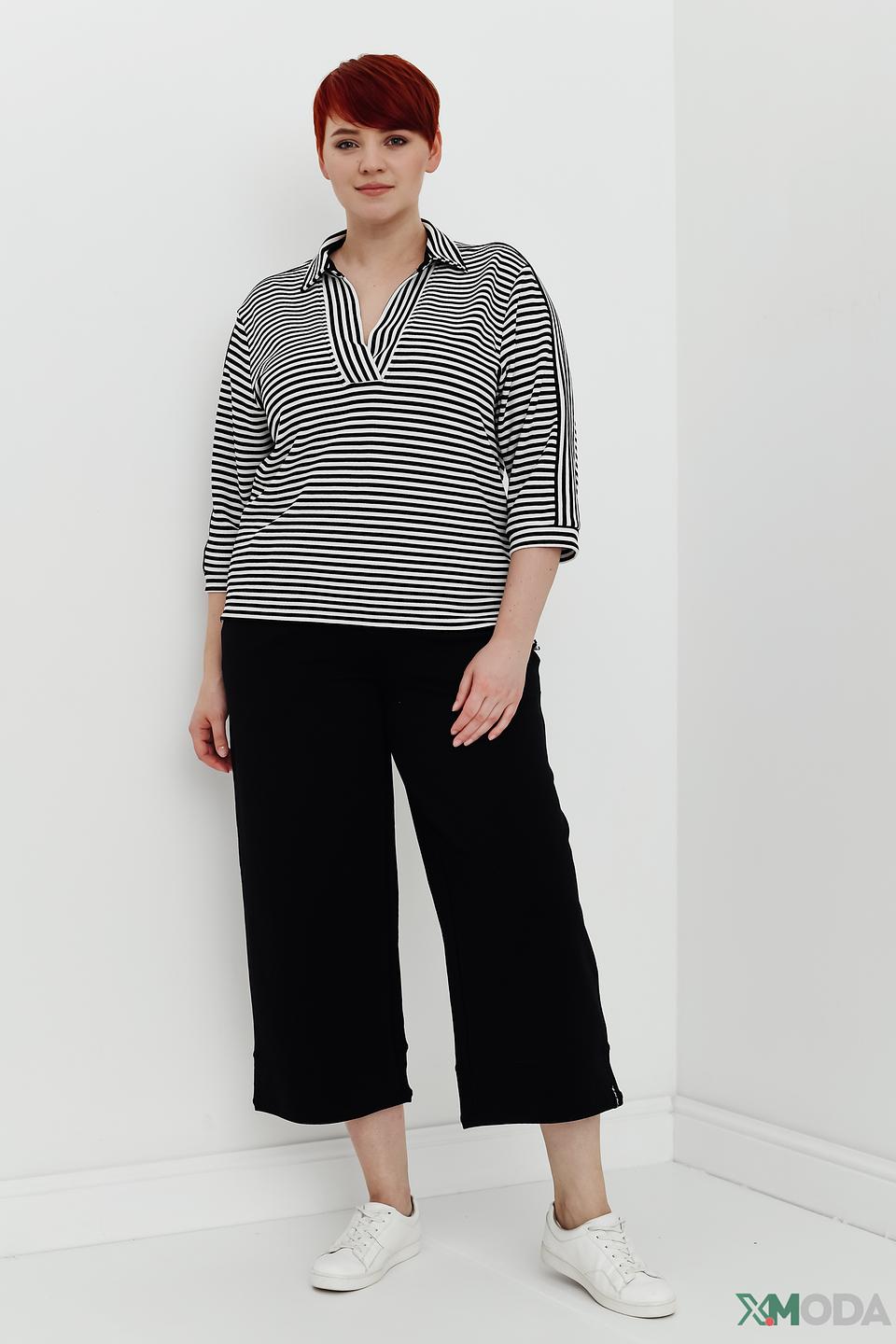 Брюки Samoon кюлоты чёрные