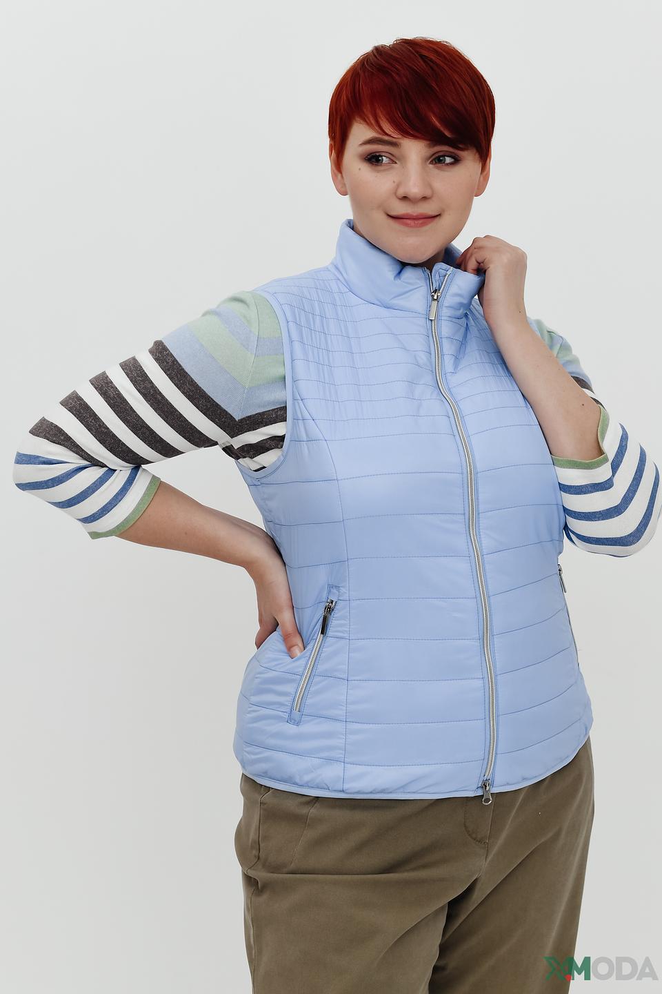 Жилет Frank Walder стеганый голубой