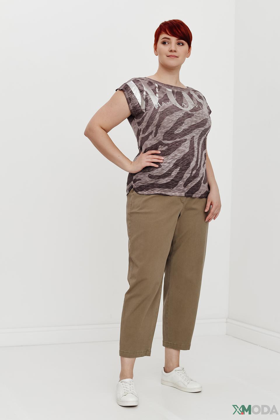 Блуза Via Appia с принтом зебра