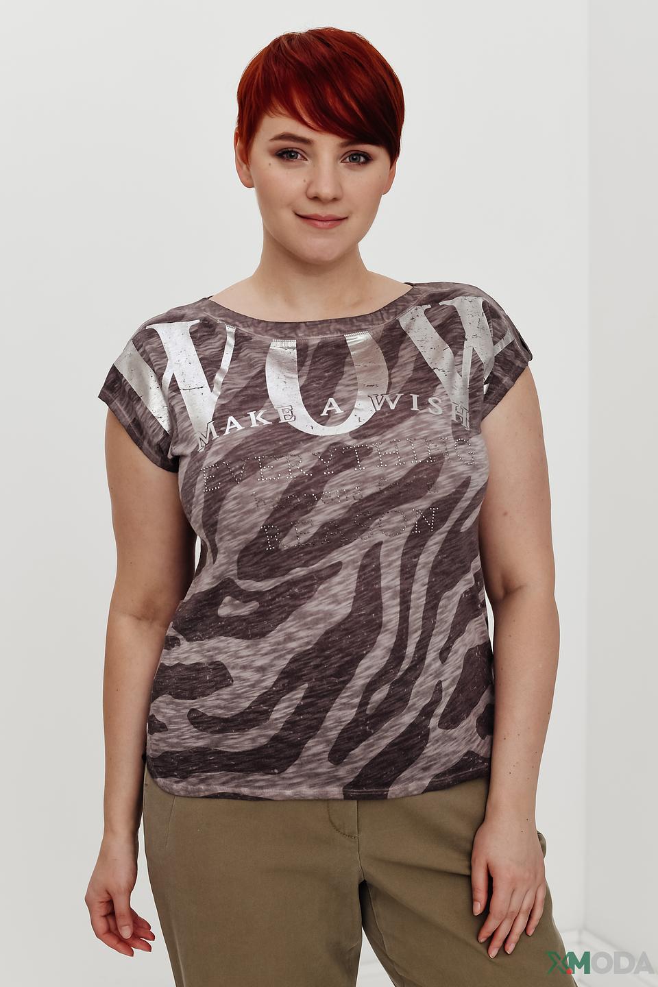 Блуза Via Appia с принтом зебра