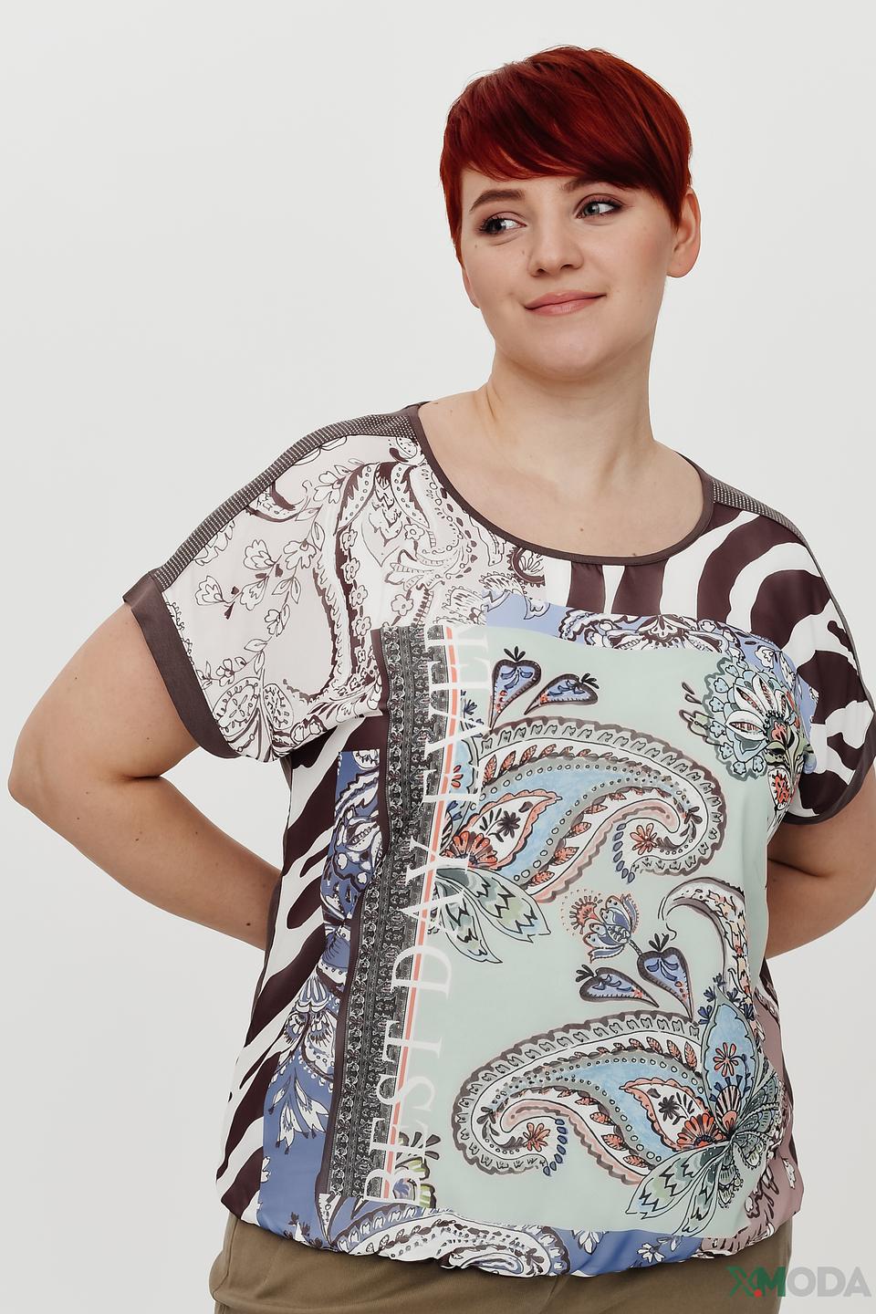 Блуза Via Appia с узором DUE