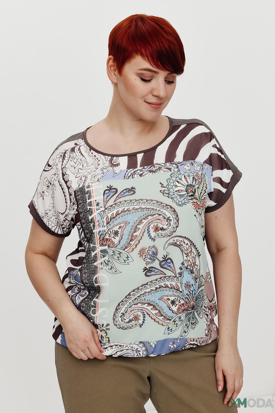 Блуза Via Appia с узором DUE
