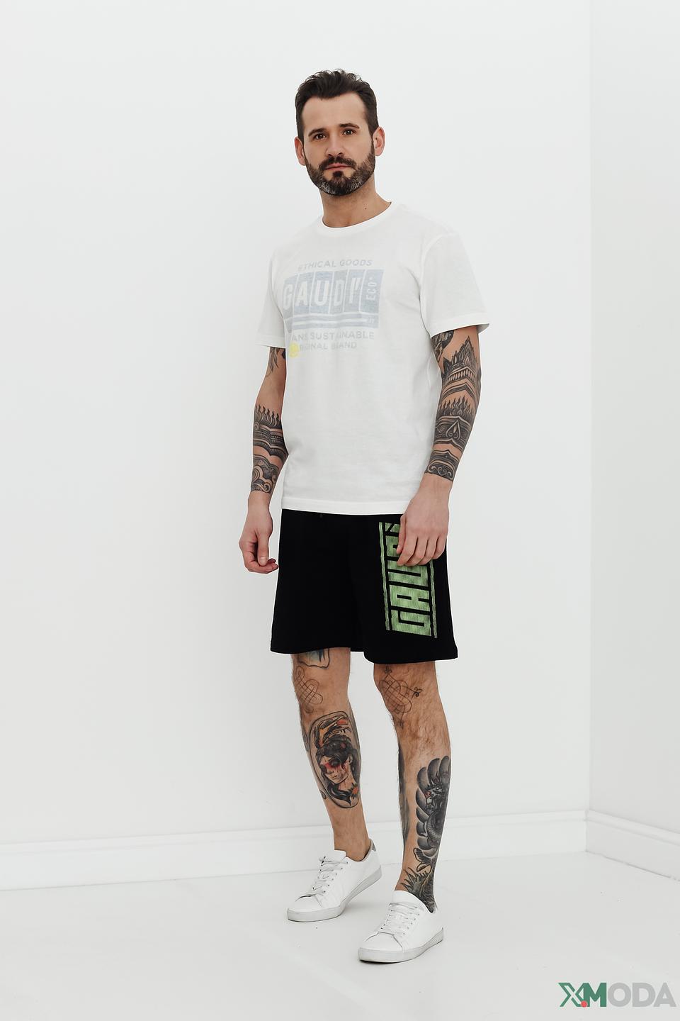 Шорты Gaudi чёрные с логотипом