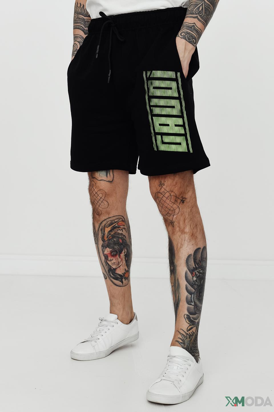 Шорты Gaudi чёрные с логотипом