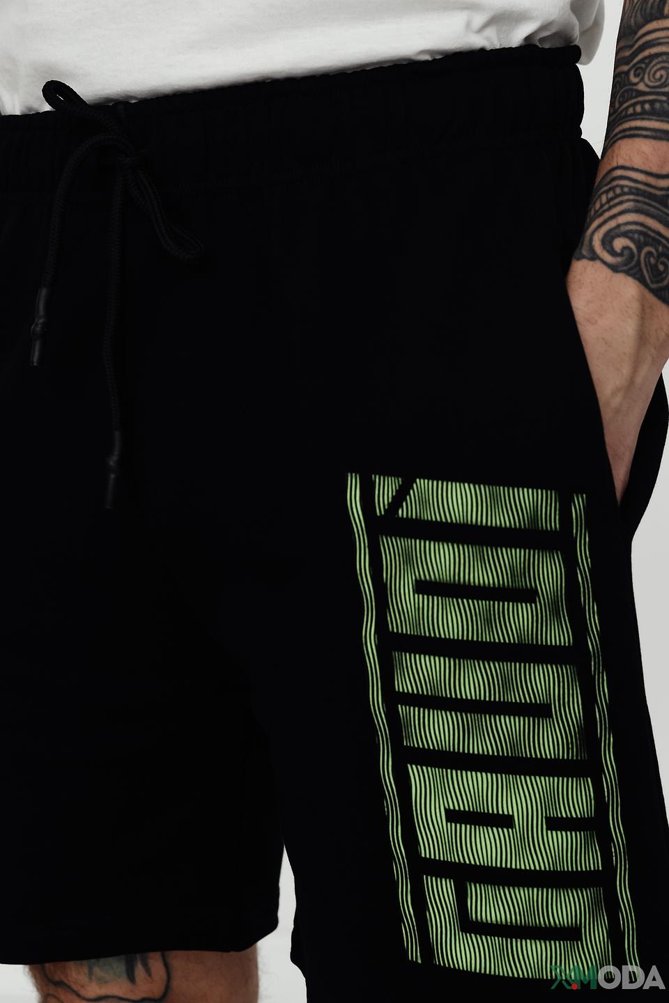 Шорты Gaudi чёрные с логотипом