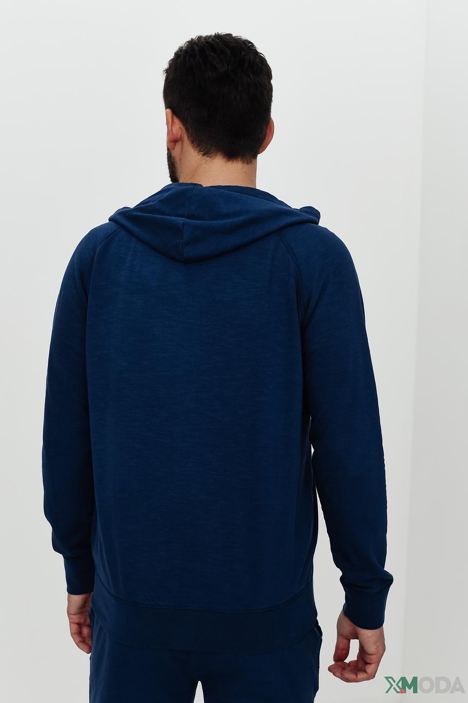 Кардиган Ragman синий с капюшоном