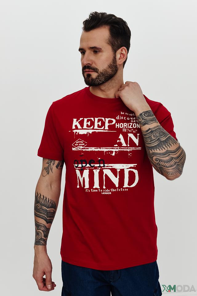 Футболка Lerros с принтом красный