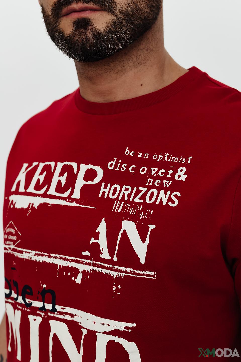 Футболка Lerros с принтом красный