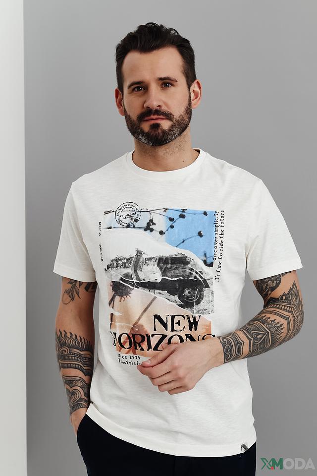 Футболка Lerros с принтом New Horizons