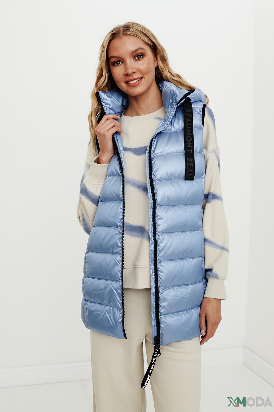 Жилет Beaumont стеганый голубой