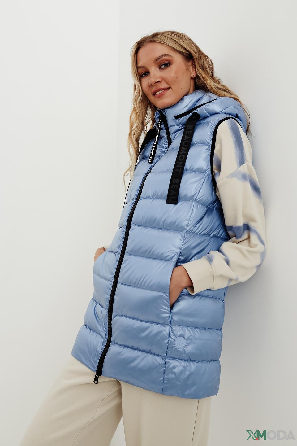 Жилет Beaumont стеганый голубой