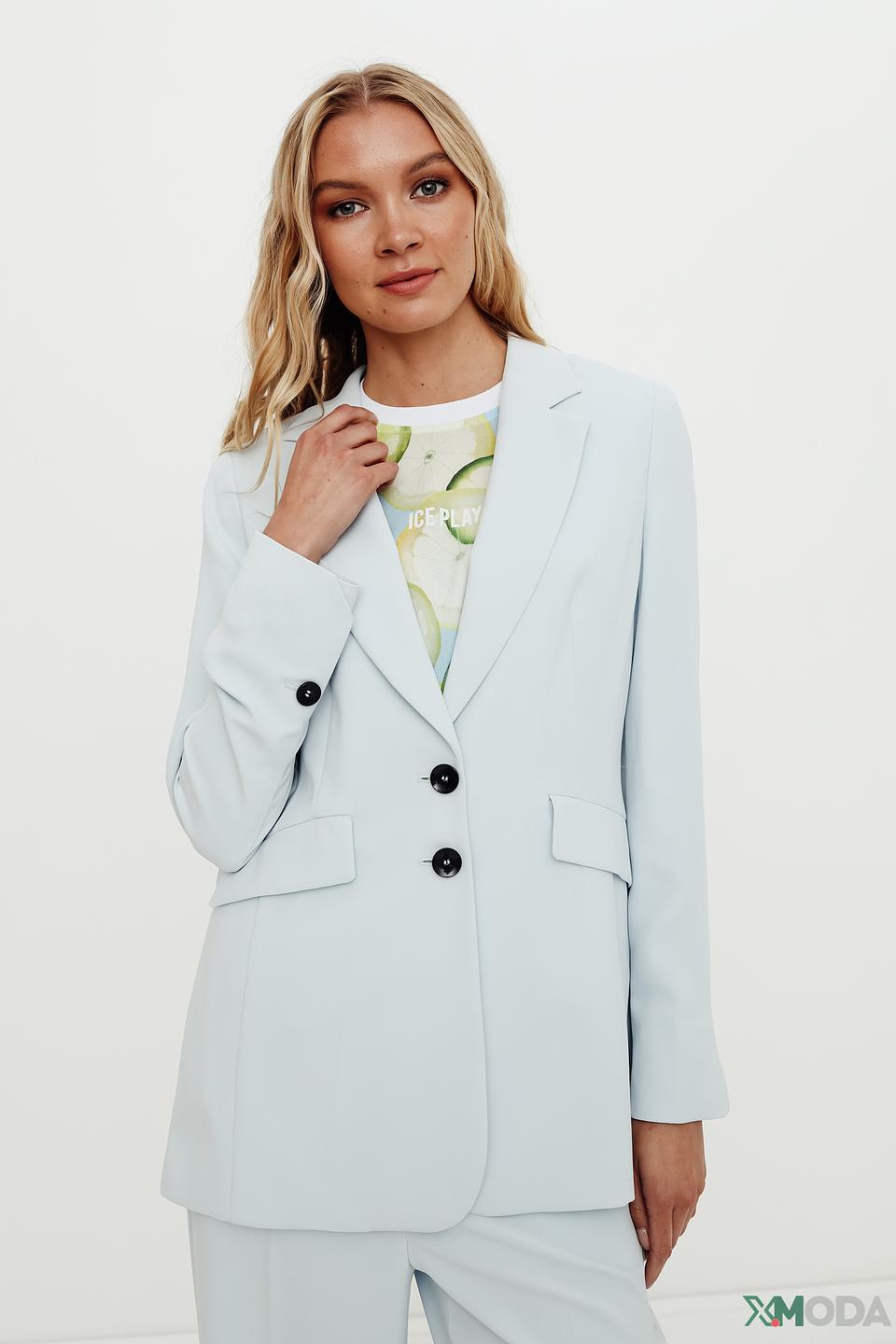 Жакет Taifun голубой приталенный