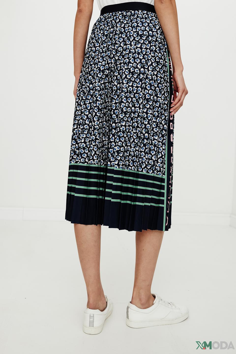 Юбка Oui плиссированная с принтом
