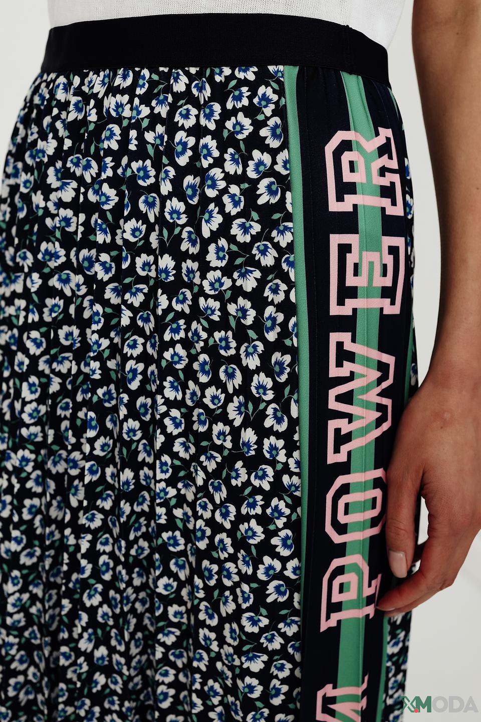 Юбка Oui плиссированная с принтом