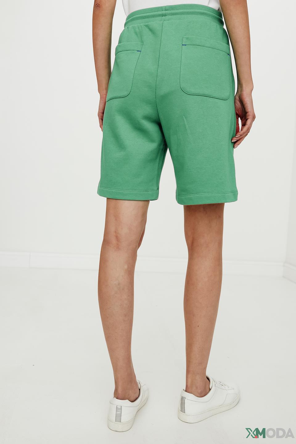 Шорты Oui зелёные с манжетами