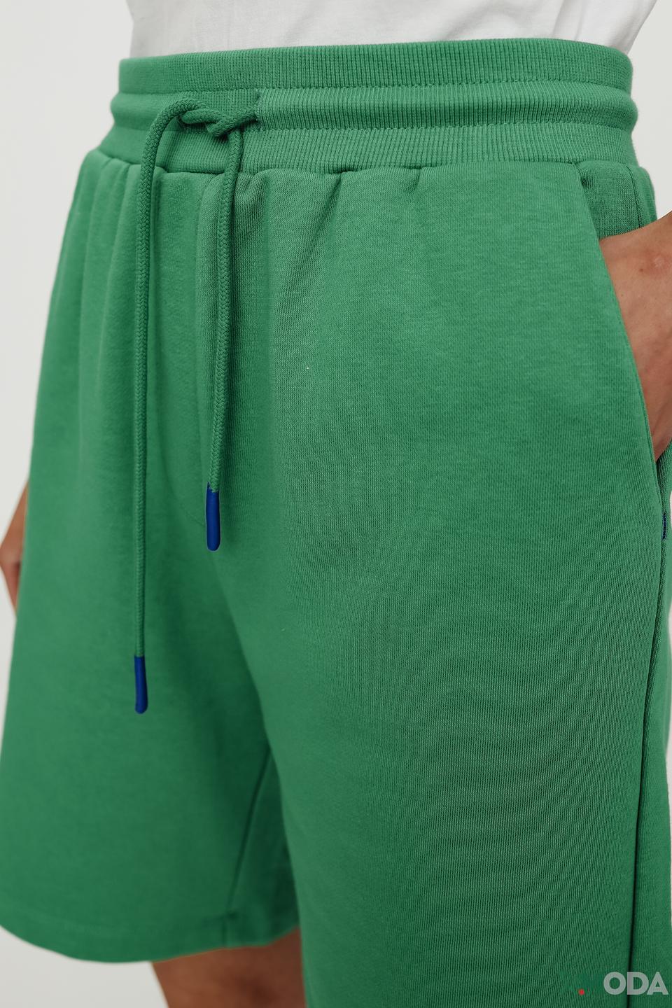 Шорты Oui зелёные с манжетами