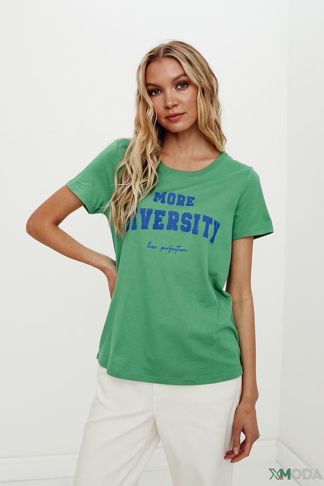 Футболка Oui с принтом зеленый