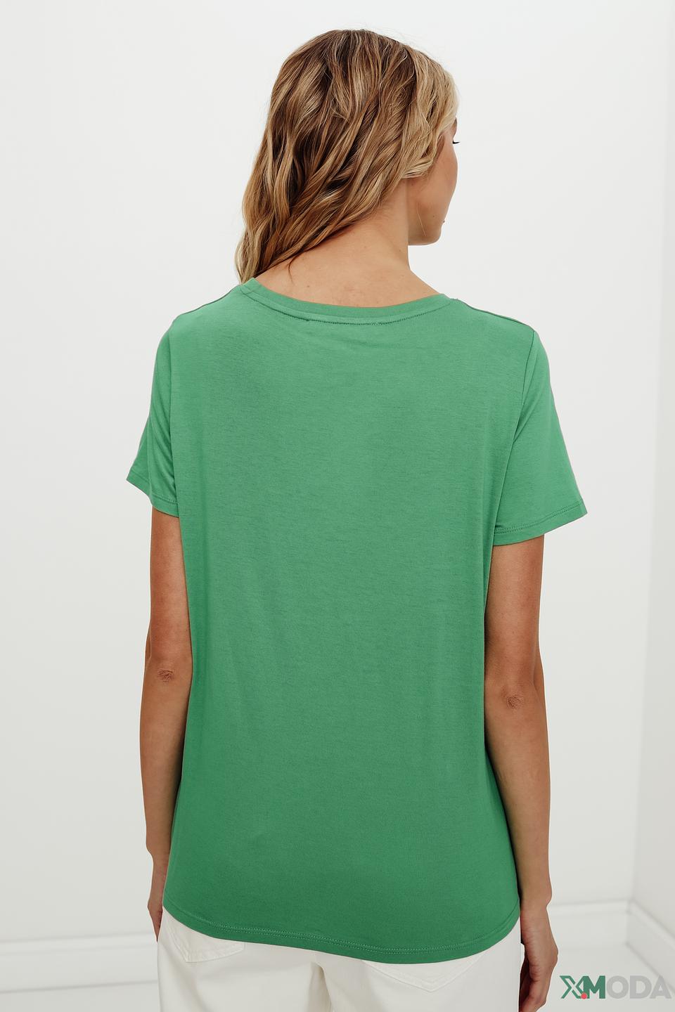 Футболка Oui с принтом зеленый