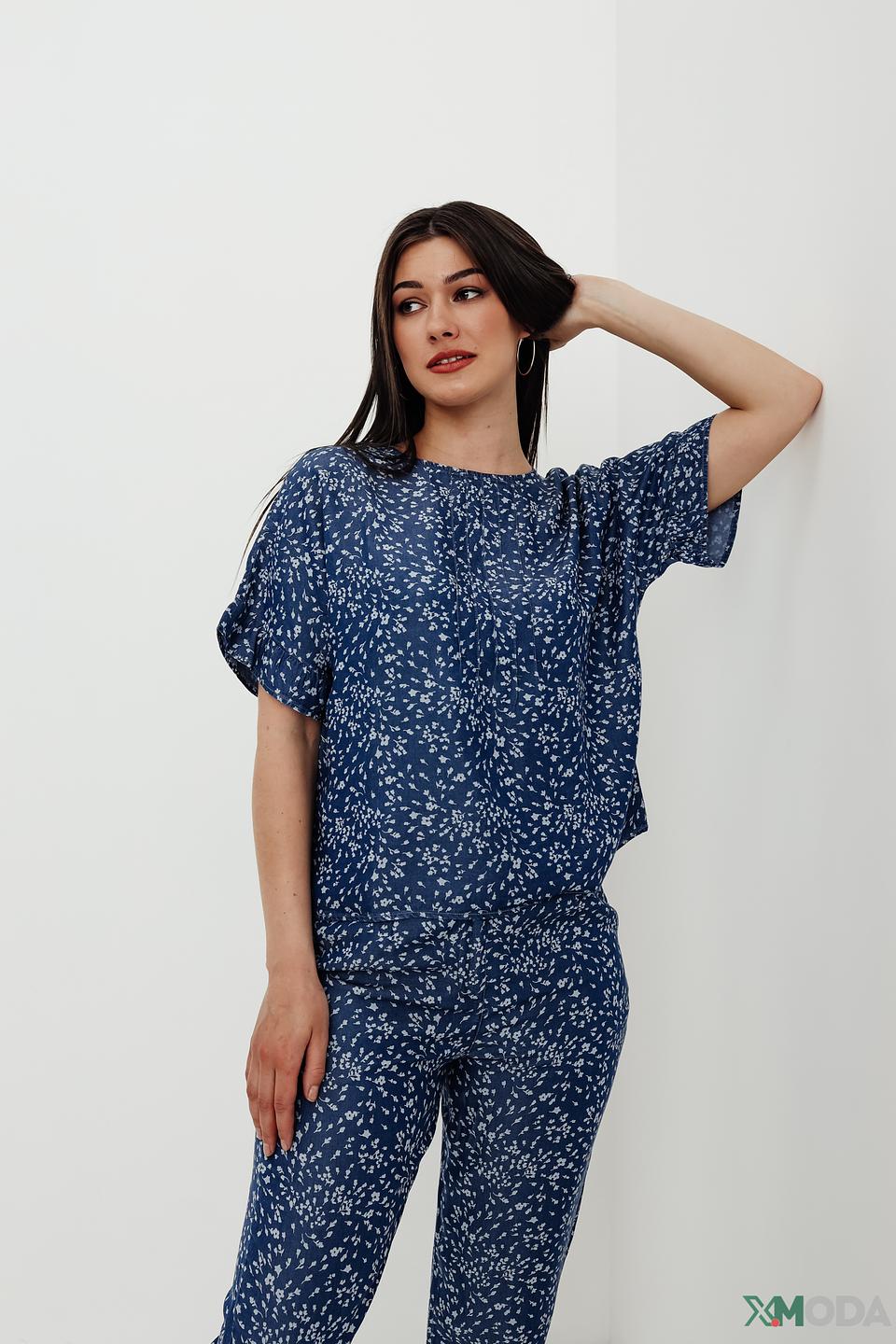 Блуза Pezzo с цветочным принтом