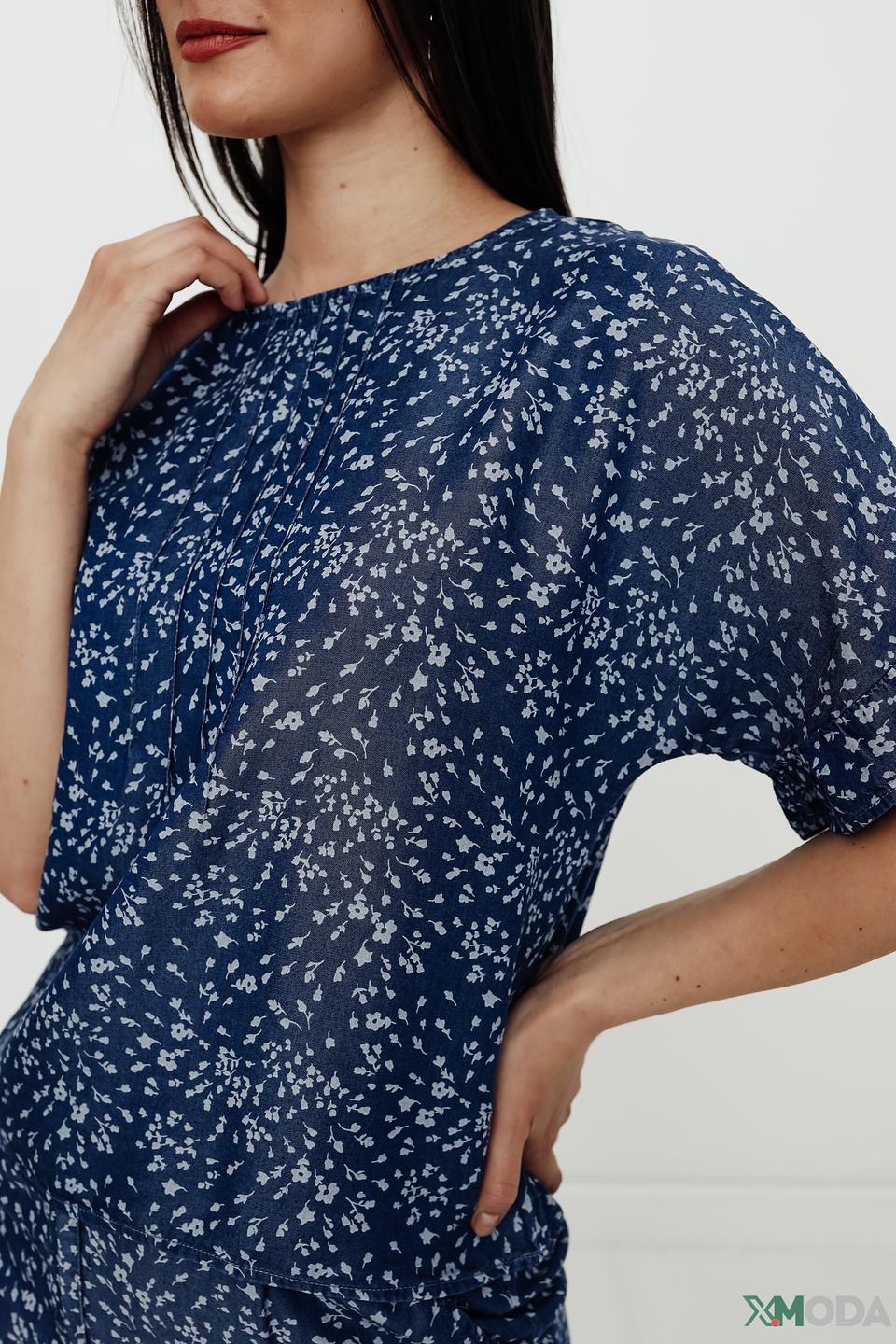 Блуза Pezzo с цветочным принтом