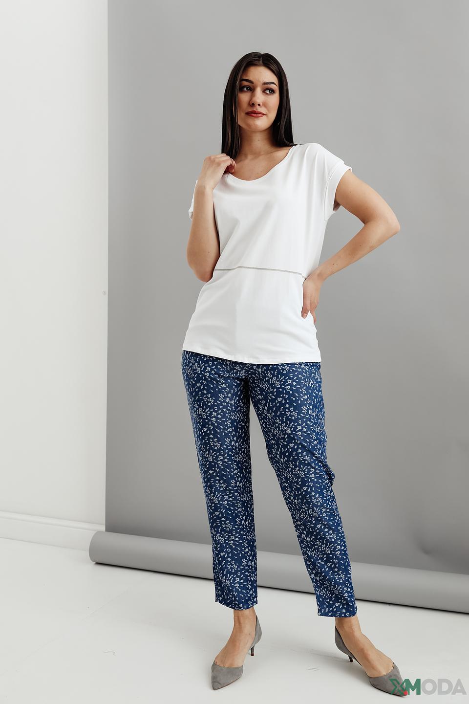 Брюки Pezzo с цветочным принтом