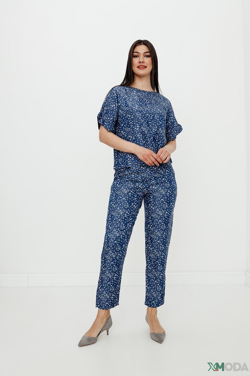 Брюки Pezzo с цветочным принтом