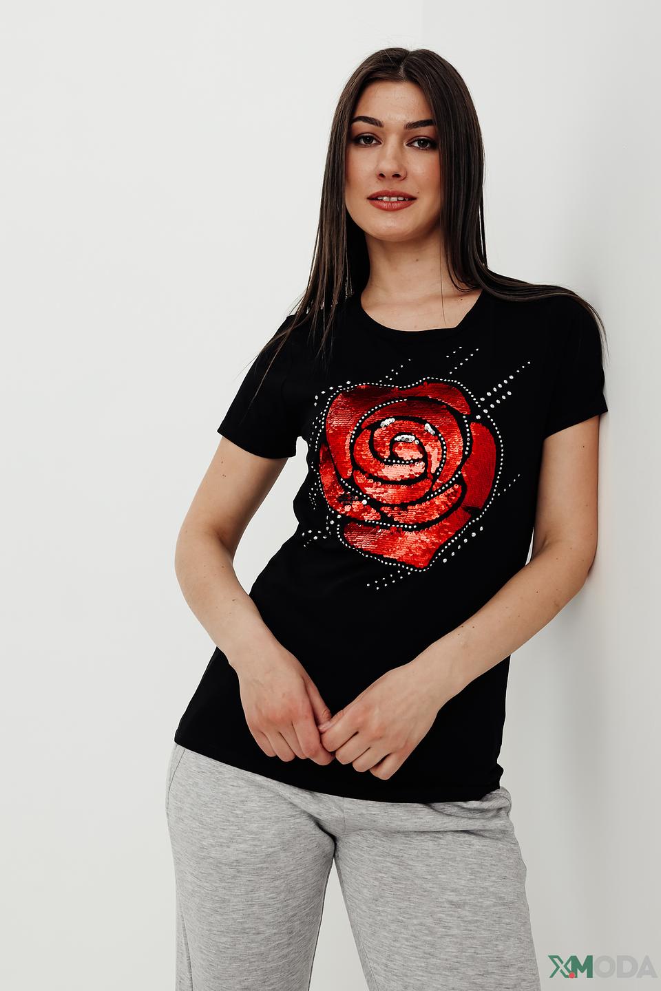 Футболка Pezzo с розой