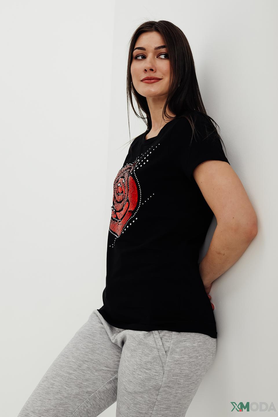 Футболка Pezzo с розой